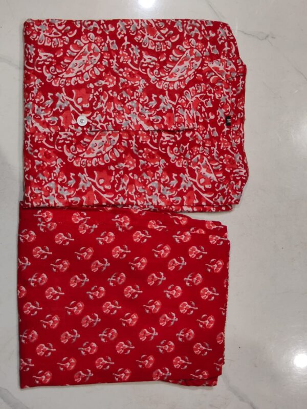 Premium Floral Fine cotton kurti Palazzo set - Image 6