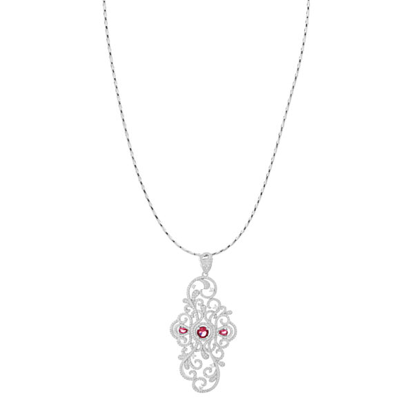 Crimson Elegance Pendant - Image 3