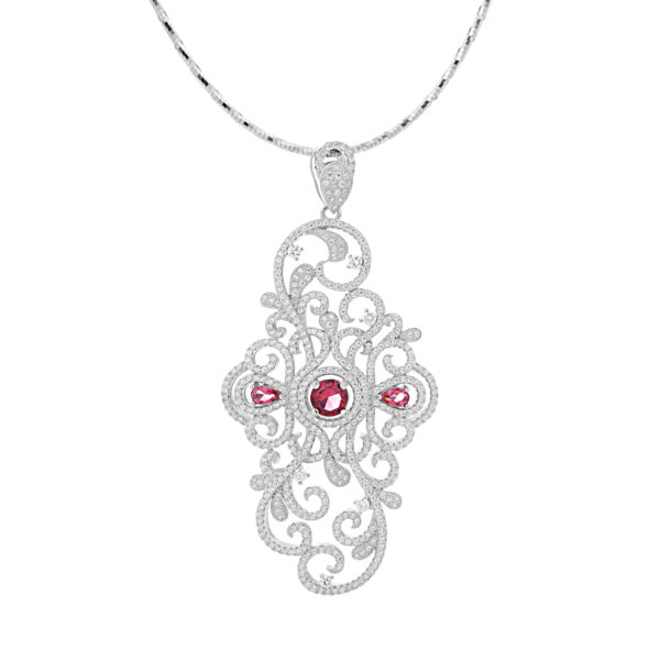 Crimson Elegance Pendant - Image 2