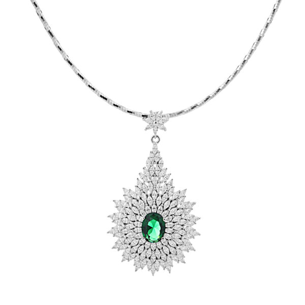 Emerald Starburst Pendant - Image 3
