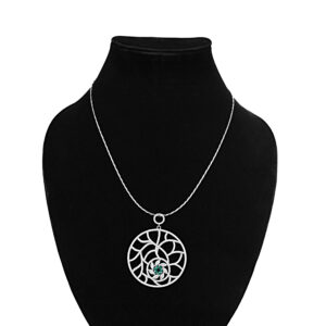 Emerald Atom Pendant