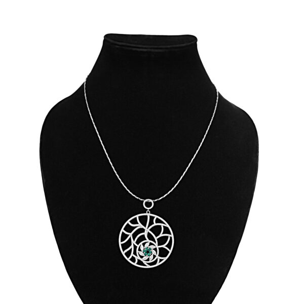 Emerald Atom Pendant