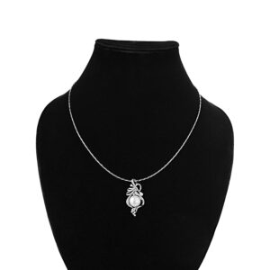 Graceful Knot Pearl Pendant