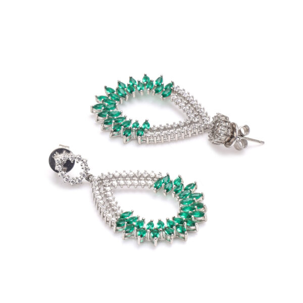 Emerald Flame Studs