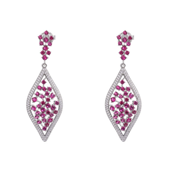 Ruby Bloom Earrings - Image 4