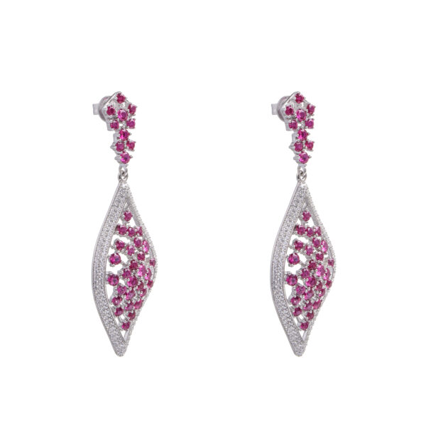 Ruby Bloom Earrings - Image 2