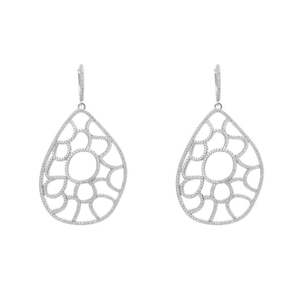 Crystal Web Earrings - Image 4