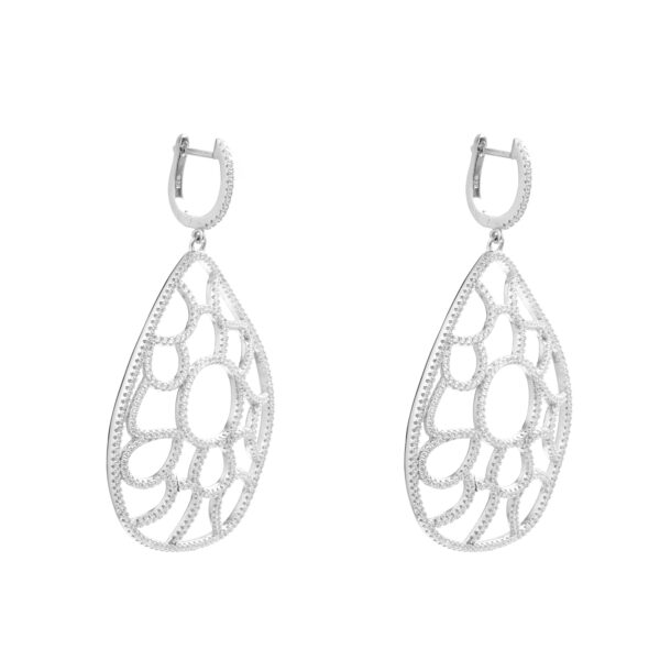 Crystal Web Earrings - Image 2