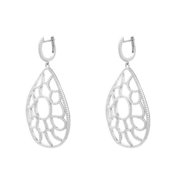 Crystal Web Earrings - Image 3