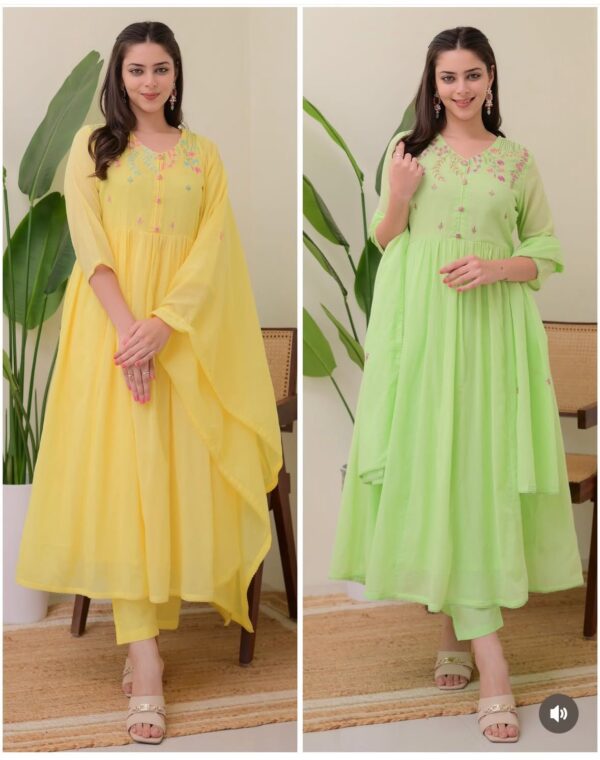 Pure Mul Cotton | A-line Suits - Image 12