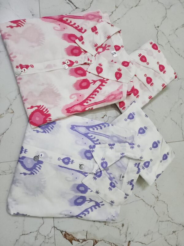 Premium Printed Cotton Co-ord Set – Plazo & Full Sleeve Kurti - Image 2