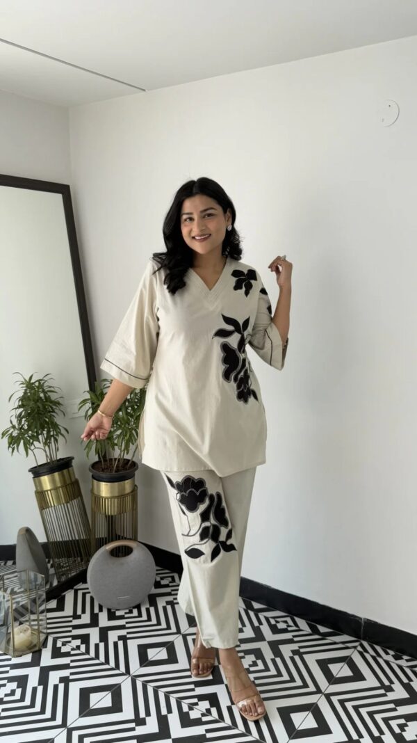 New Festival Collection - Pure Cotton Embroidered Cordset - Image 3