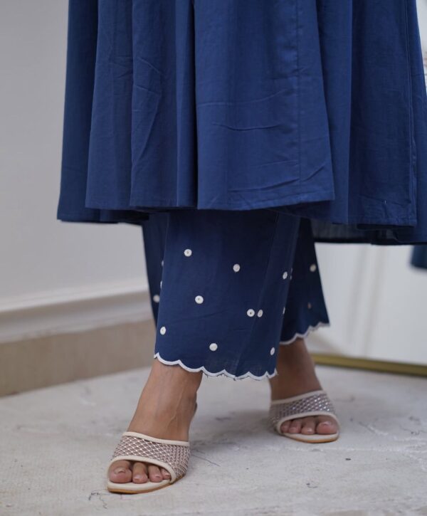 Easy Breezy Summer Cotton Pant Set with Embroidery Work - Image 15