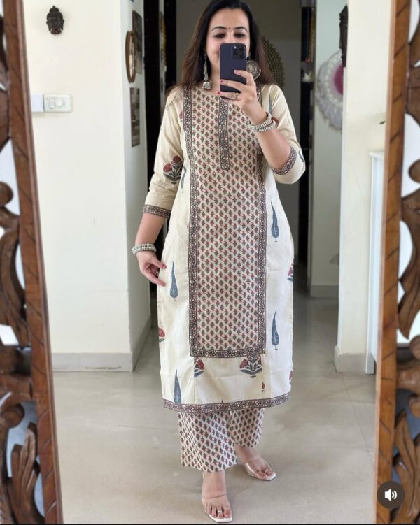 Designer Festive Wear Frock-Style Kurti with Pattern Pant  – Heavy Quality