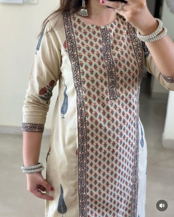 Designer Festive Wear Frock-Style Kurti with Pattern Pant  – Heavy Quality - Image 3