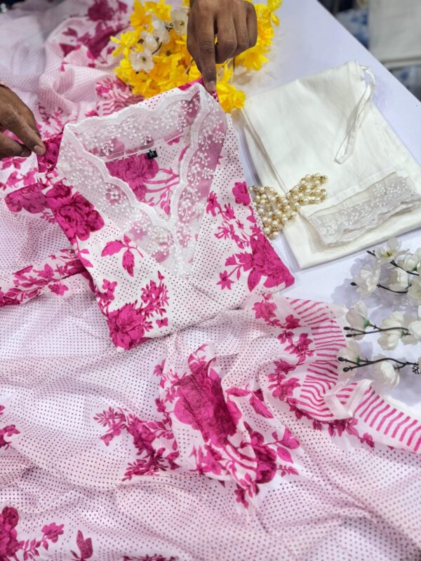 New Summer Collection - Heavy Less Work Cotton Suit - Image 4