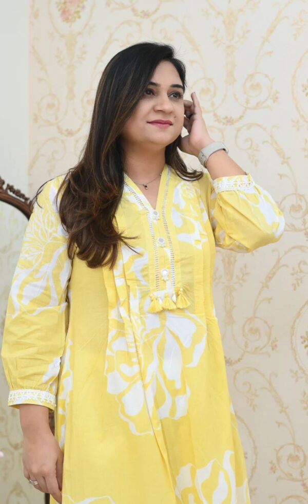 Dreamy Flared Cotton Suit Set – Elegant Traditional Wear - Image 7